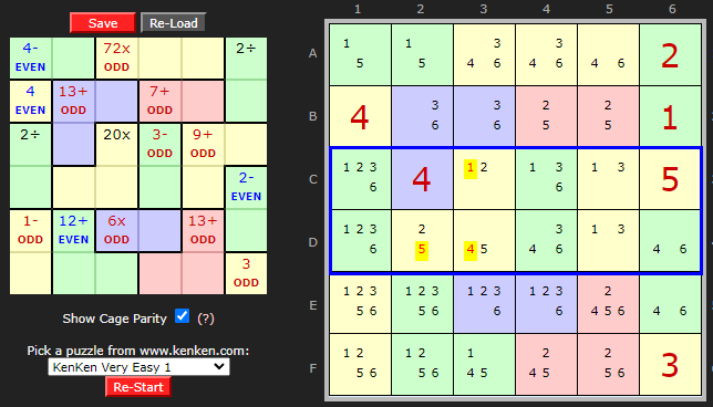 Parity example 2